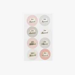 Cheap Rico Design Powdered And Gray Just Married Stickers