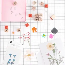 Cheap Rico Design Pressed Dried Flowers: White And Purple Mix