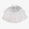 Sale Ginger Ray Princess Cape In White And Silver Tulle