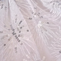 Sale Ginger Ray Princess Cape In White And Silver Tulle