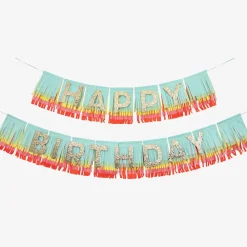 Discount Meri Meri Rainbow Happy Birthday Fringe Garland