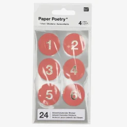 New Rico Design Red Advent Stickers