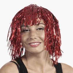Clearance Petit Clown Red Mylar Wig