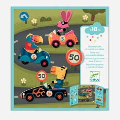 New Djeco Repositionable Car Stickers