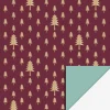 Shop House of Products Roll Of Burgundy Christmas Tree Wrapping Paper
