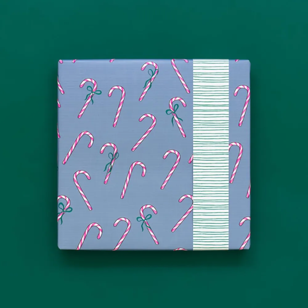 New House of Products Roll Of Christmas Candy Cane Wrapping Paper