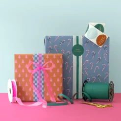 New House of Products Roll Of Christmas Candy Cane Wrapping Paper