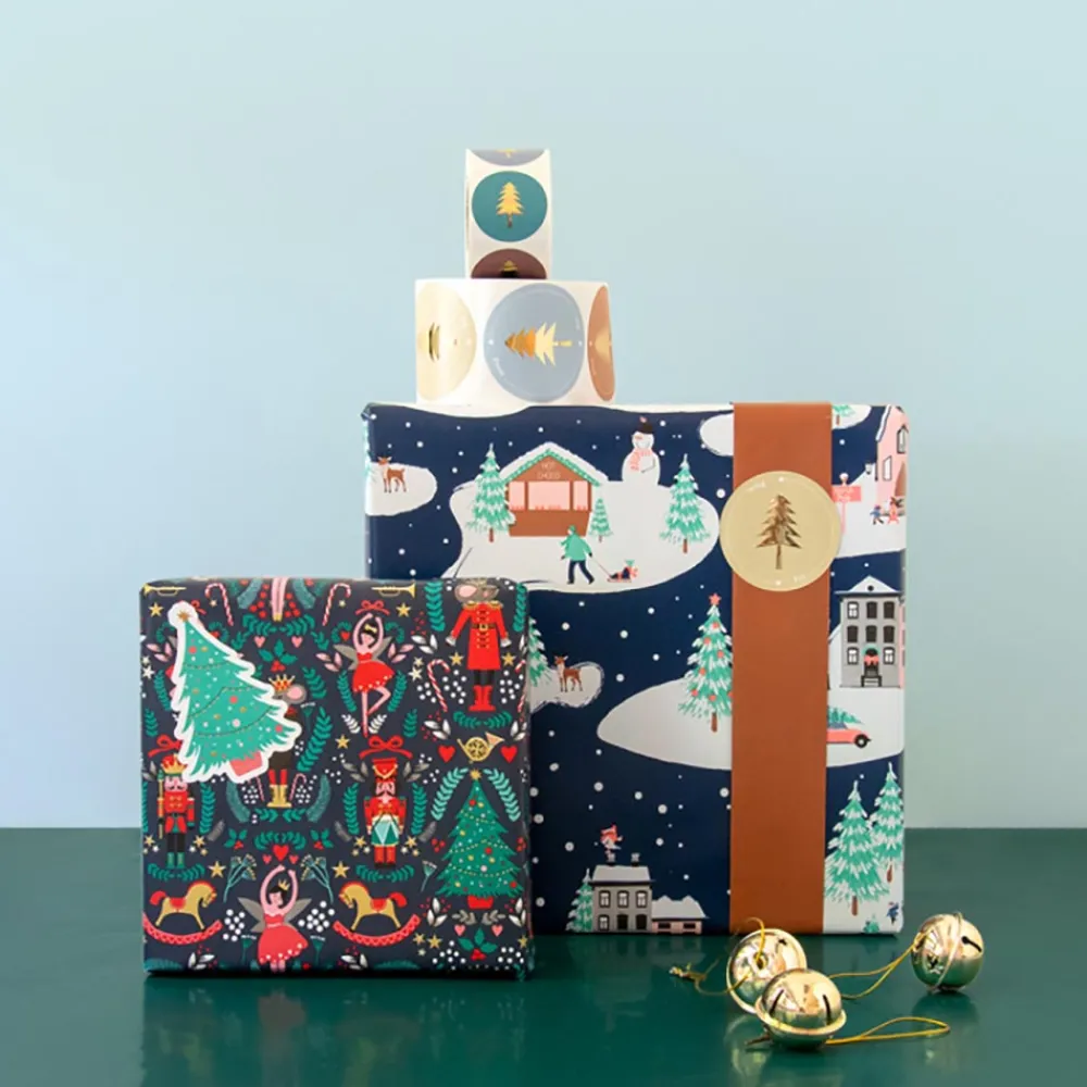 Fashion House of Products Roll Of Christmas Village Wrapping Paper