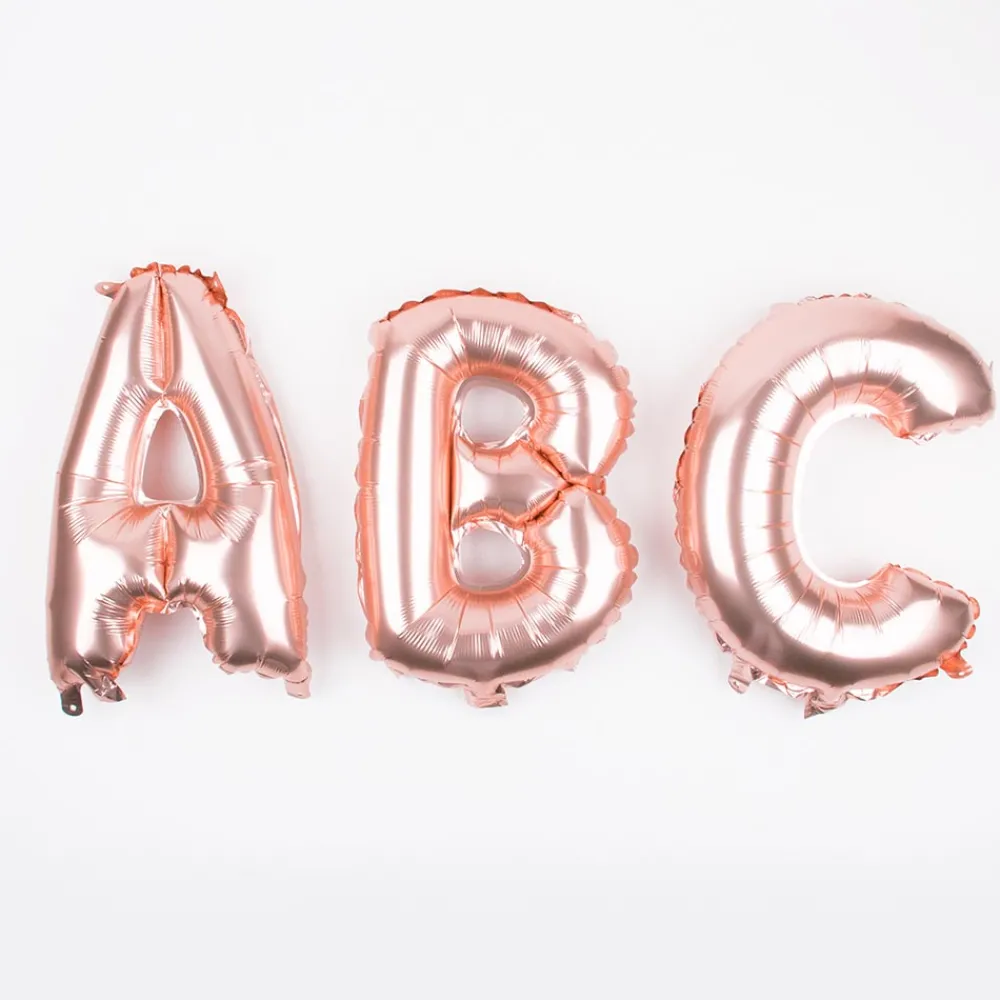 Cheap Arty Fêtes Factory Rose Gold Letter Balloon (Small Size)