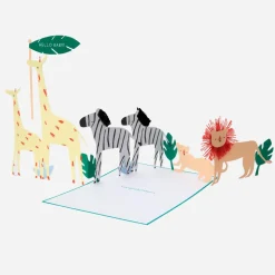 Cheap Meri Meri Safari Accordion Card: Hello Baby