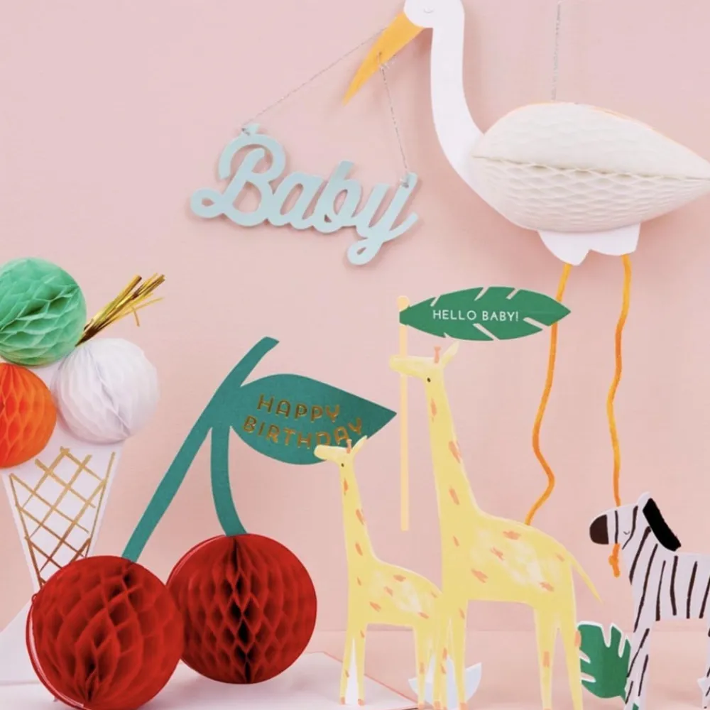 Cheap Meri Meri Safari Accordion Card: Hello Baby