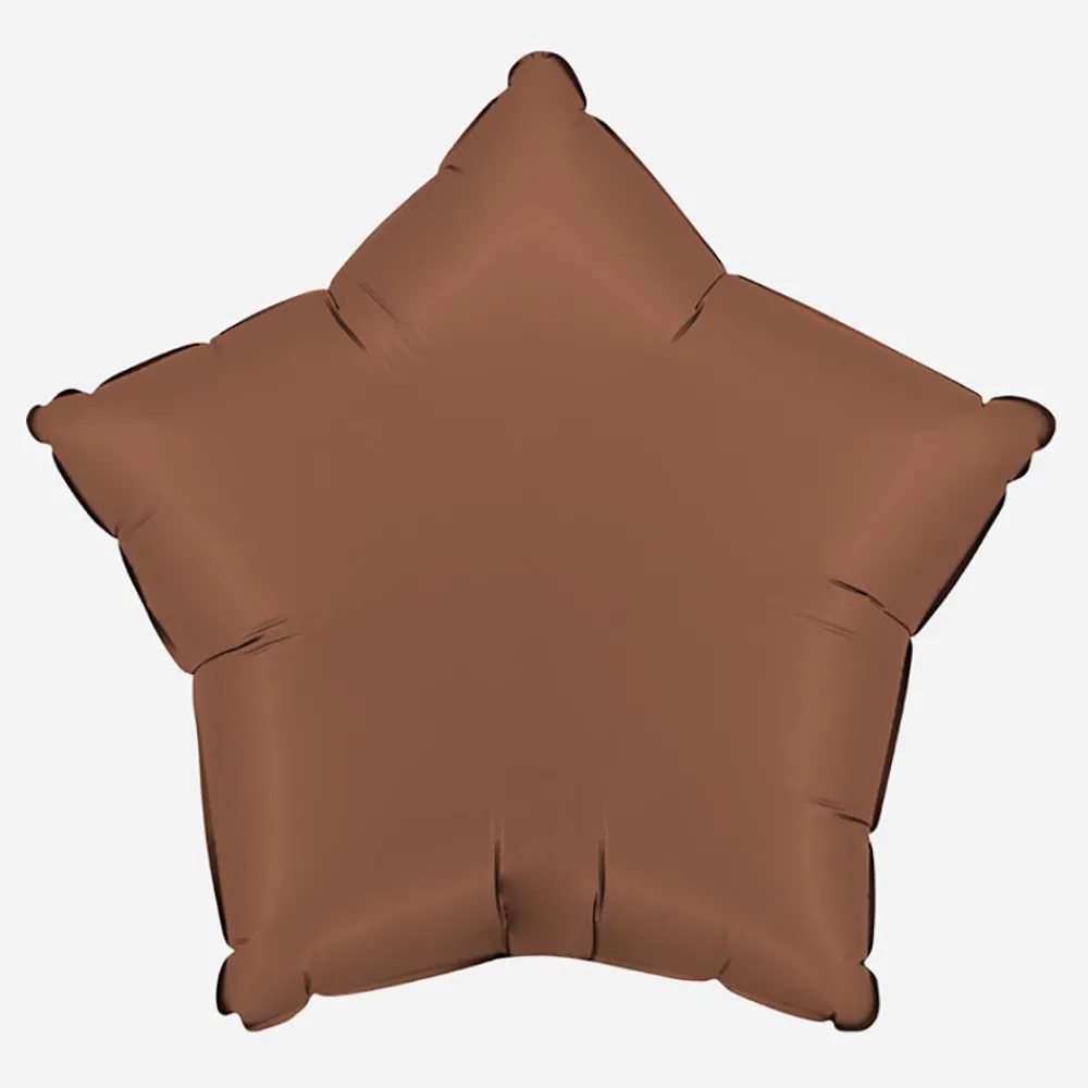 Clearance Grabo Balloons Satin Chocolate Star Balloon