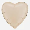 Best Grabo Balloons Satin Cream Heart Balloon