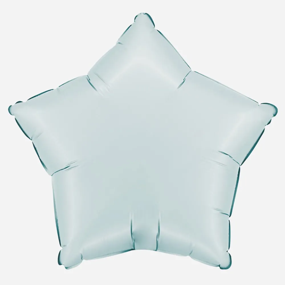 Outlet Grabo Balloons Satin Pastel Blue Star Balloon