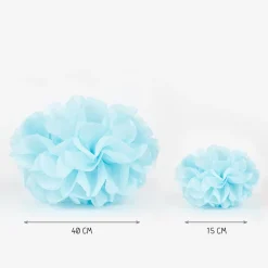 Cheap Party Pro Satin Pompom - Candy Blue
