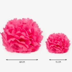 New Party Pro Satin Pompom - Fuchsia
