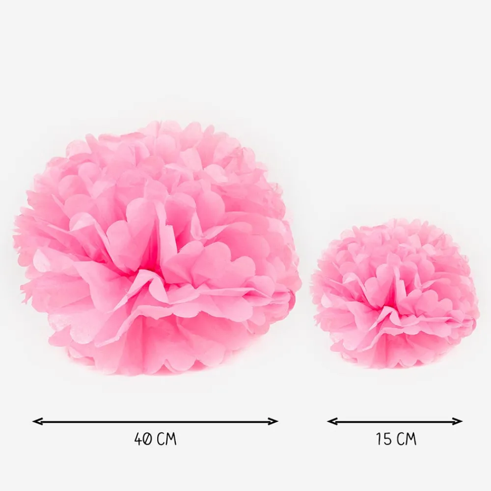 Cheap Party Pro Satin Pompom - Pink