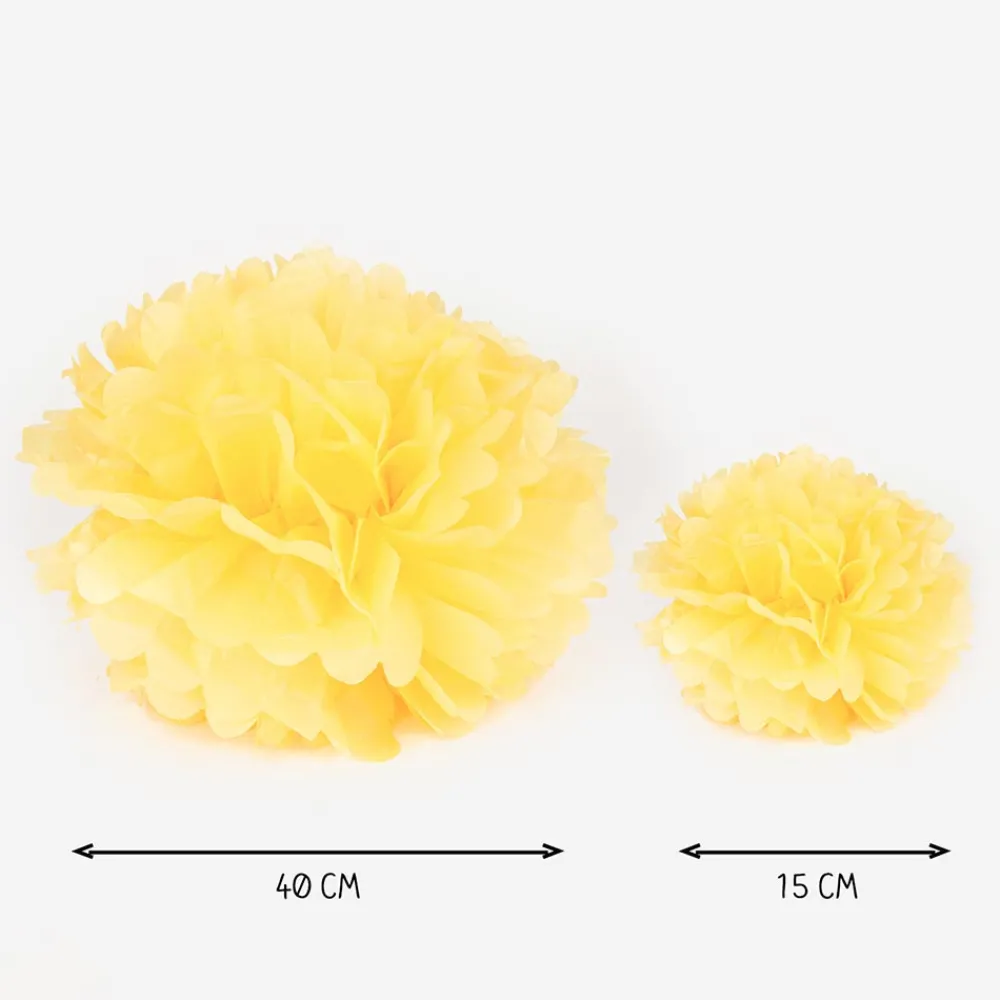 Sale Party Pro Satin Pompom - Yellow