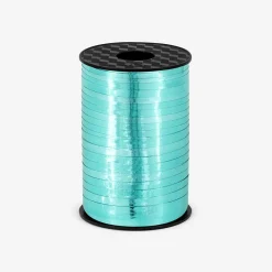 Cheap Party Deco Shiny Aqua Bolduc
