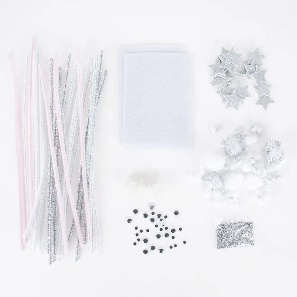 Hot Rico Design Silver And White Craft Set