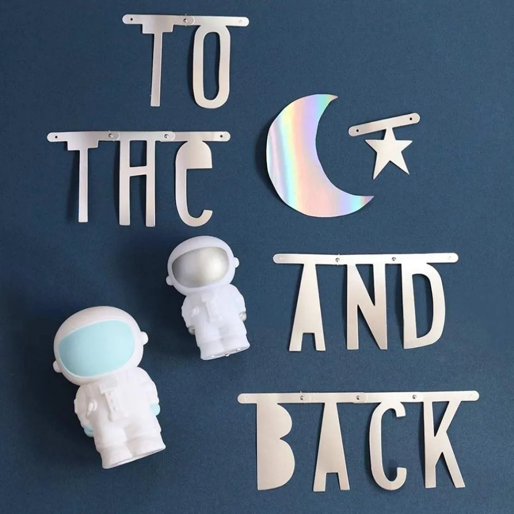 Store A Little Lovely Company Silver Garland - Customizable Text