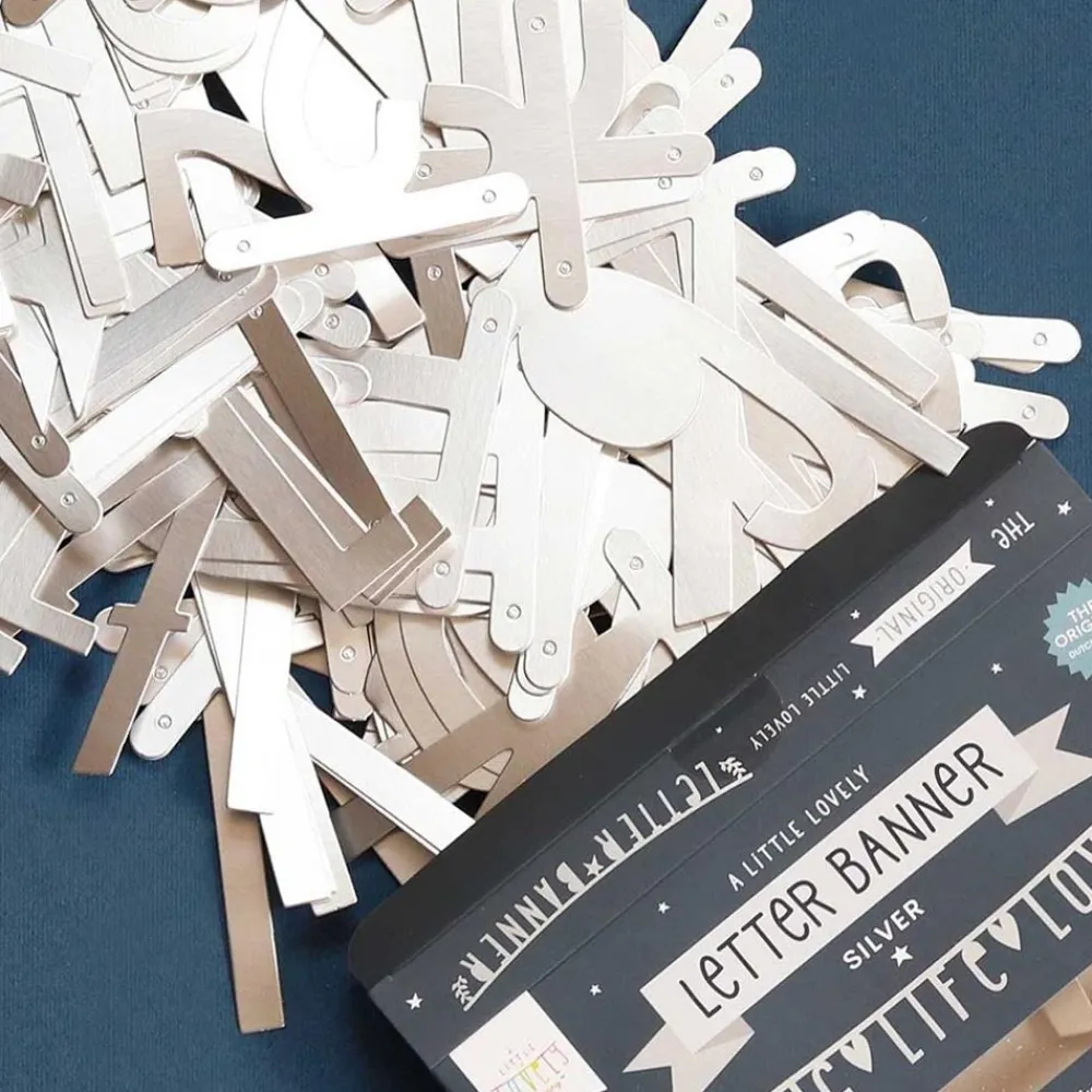 Store A Little Lovely Company Silver Garland - Customizable Text