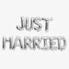 Cheap Rico Design Silver Just Married Letter Balloon