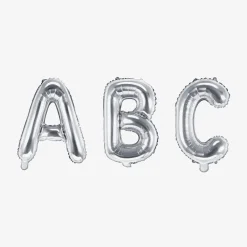 Fashion Party Deco Silver Letter Balloon (Small Size)