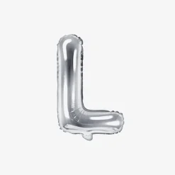 Fashion Party Deco Silver Letter Balloon (Small Size)