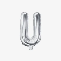 Fashion Party Deco Silver Letter Balloon (Small Size)