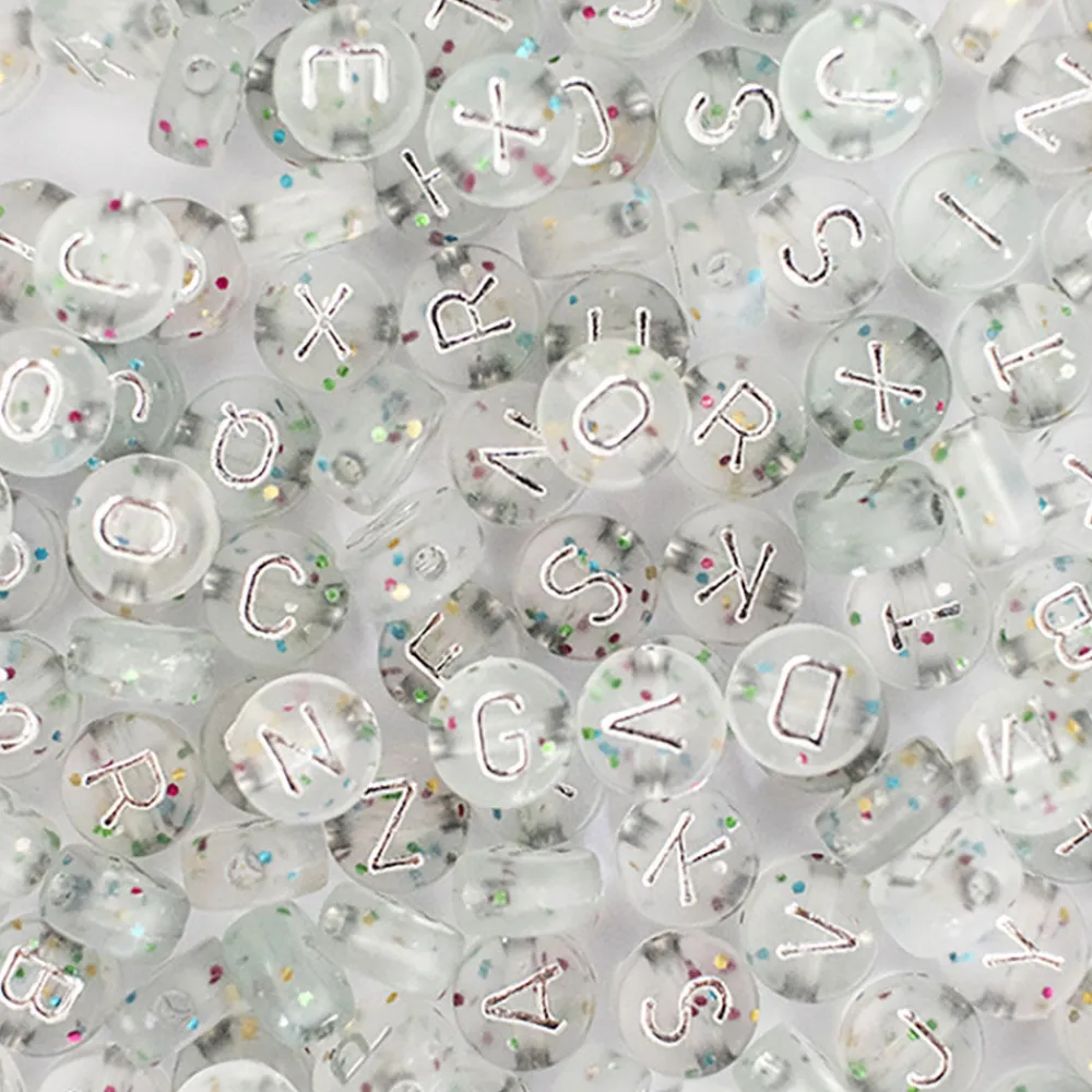 Cheap La petite épicerie Silver Letter Heishi Beads