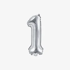 Flash Sale Party Deco Silver Number Balloon (Small Size)