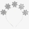 Fashion Ginger Ray Silver Snowflakes Headband