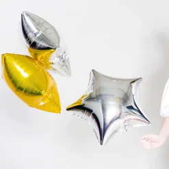 Fashion Party Deco Silver Star Balloon
