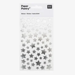 Store Rico Design Silver Star Stickers