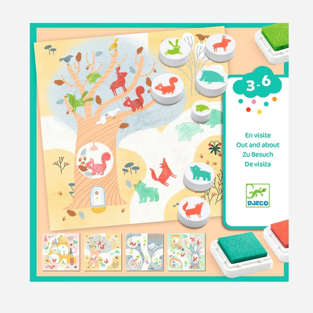 Discount Djeco Stamp Activity: Forest Animals