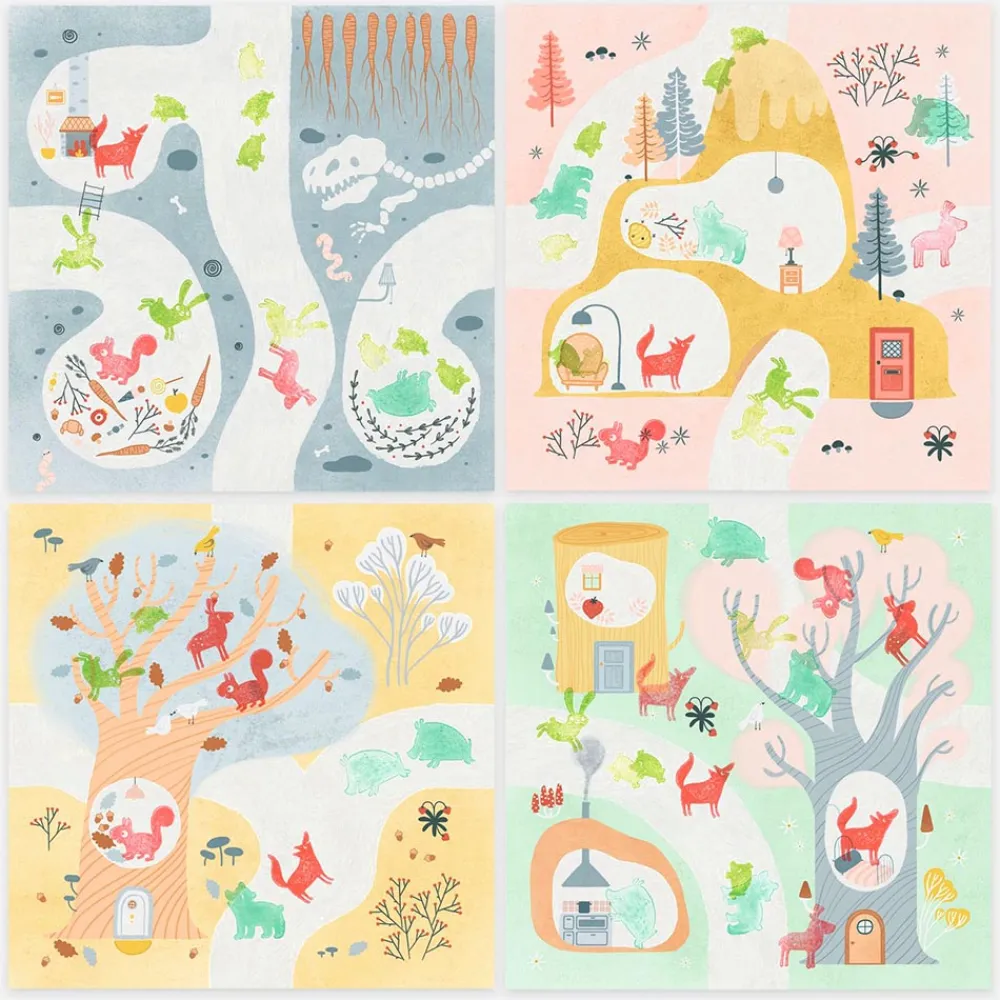 Discount Djeco Stamp Activity: Forest Animals