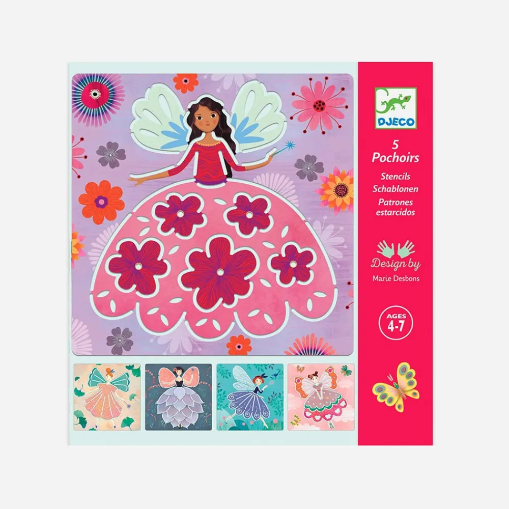 Discount Djeco Stencil Activity: Fairies