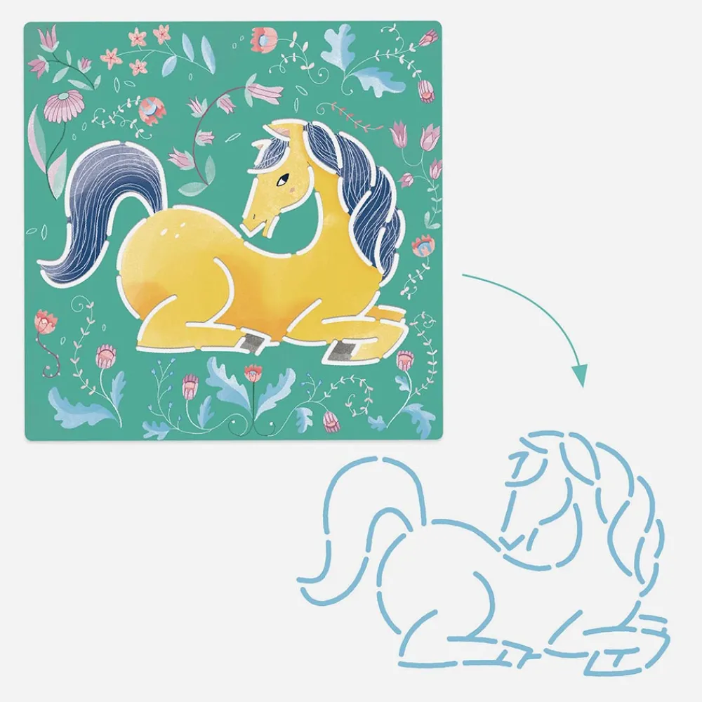 Discount Djeco Stencil Activity: Horse