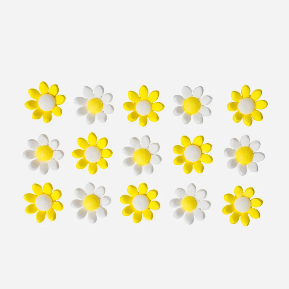 Online Decora Sugar tion Small White And Yellow Flowers
