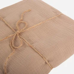 Outlet Arty Fêtes Factory Taupe Cotton Gauze Tablecloth