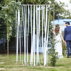 Outlet Ginger Ray Wall Decoration Kit: White Ribbons