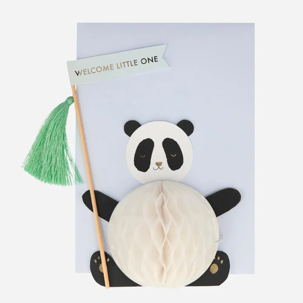 Fashion Meri Meri Welcome Little One Panda Pop-Up Card