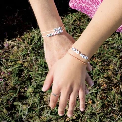 Fashion Graine Créative White Alphabet Beads