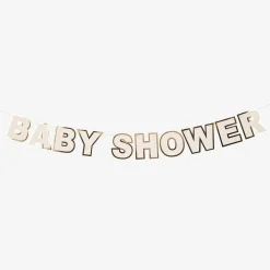 Best Arty Fêtes Factory White And Gold Baby Shower Garland