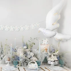 Flash Sale Party Deco White And Gold Dove Balloon