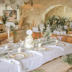 Flash Sale Arty Fêtes Factory White Cotton Gauze Tablecloth