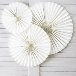 Flash Sale Party Deco White Decorative Rosettes