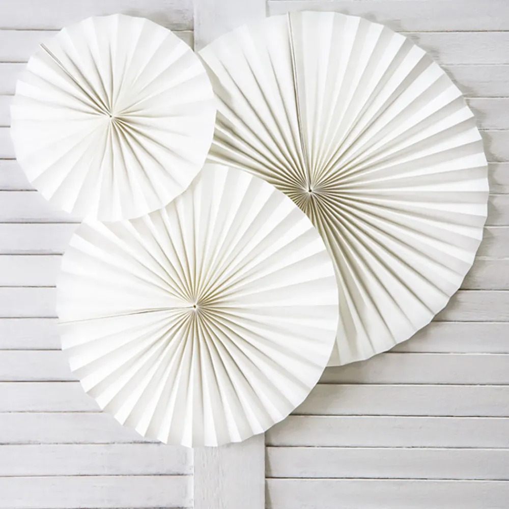 Flash Sale Party Deco White Decorative Rosettes