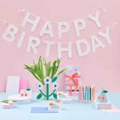 Outlet Rico Design White Happy Birthday Garland